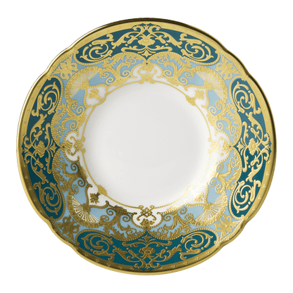 Royal Crown Derby Heritage Forest Green and Turquoise  Coffee Saucer (12cm) – official product image