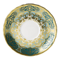 Royal Crown Derby Heritage Forest Green and Turquoise  Cream Soup Saucer (16cm) – official product image