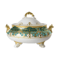 Royal Crown Derby Heritage Forest Green and Turquoise  Covered Vegetable Dish (1700ml) – official product image