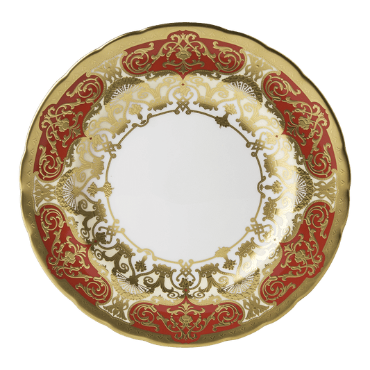 Royal Crown Derby Heritage Red and Cream Salad Plate (21cm) – official product image