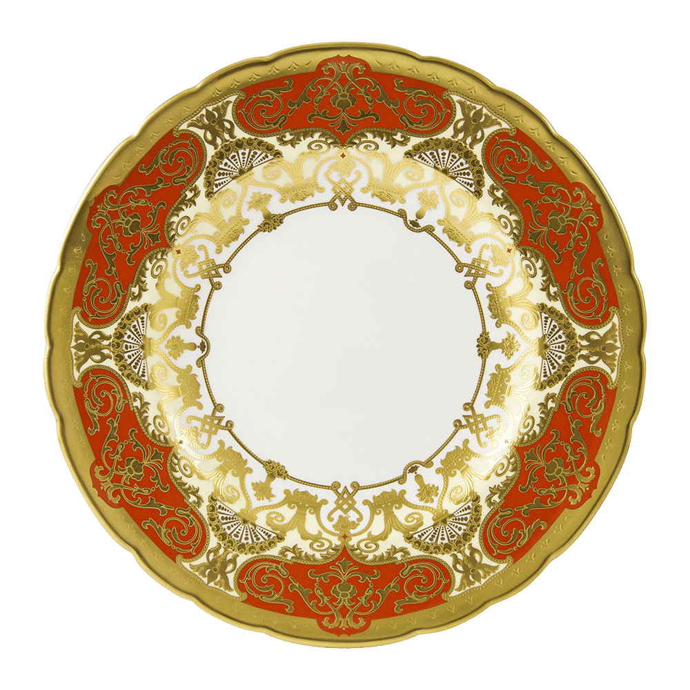 Royal Crown Derby Heritage Red and Cream Dinner Plate (27cm) – official product image