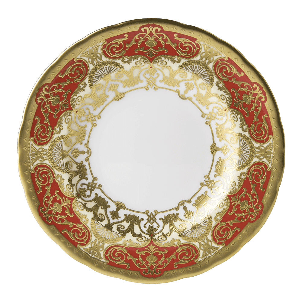 Royal Crown Derby Heritage Red and Cream Side Plate (16cm) – official product image