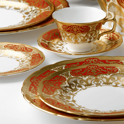 Royal Crown Derby Heritage Red and Cream Side Plate (16cm) – alternate official product image