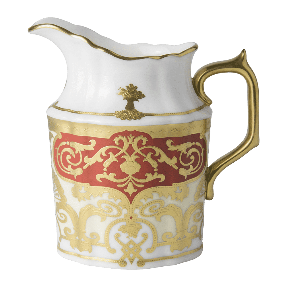 Royal Crown Derby Heritage Red and Cream Cream Jug (280ml) – official product image