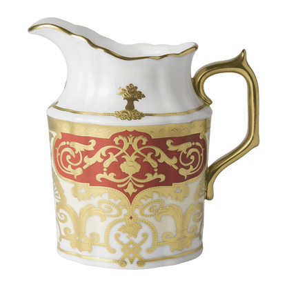 Royal Crown Derby Heritage Red and Cream Cream Jug (280ml) – official product image