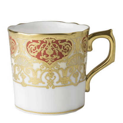 Royal Crown Derby Heritage Red and Cream Coffee Cup (85ml) – official product image
