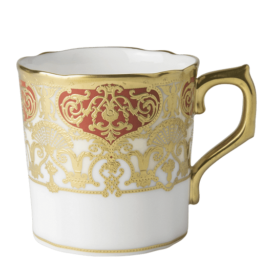 Royal Crown Derby Heritage Red and Cream Coffee Cup (85ml) – official product image