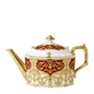 Royal Crown Derby Heritage Red and Cream Teapot (1650ml) – official product image