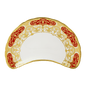 Royal Crown Derby Heritage Red and Cream Crescent Salad Plate (22cm) – official product image