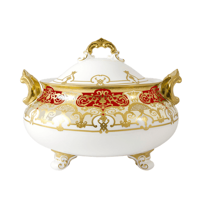 Royal Crown Derby Heritage Red and Cream Soup Tureen (3700ml) – official product image