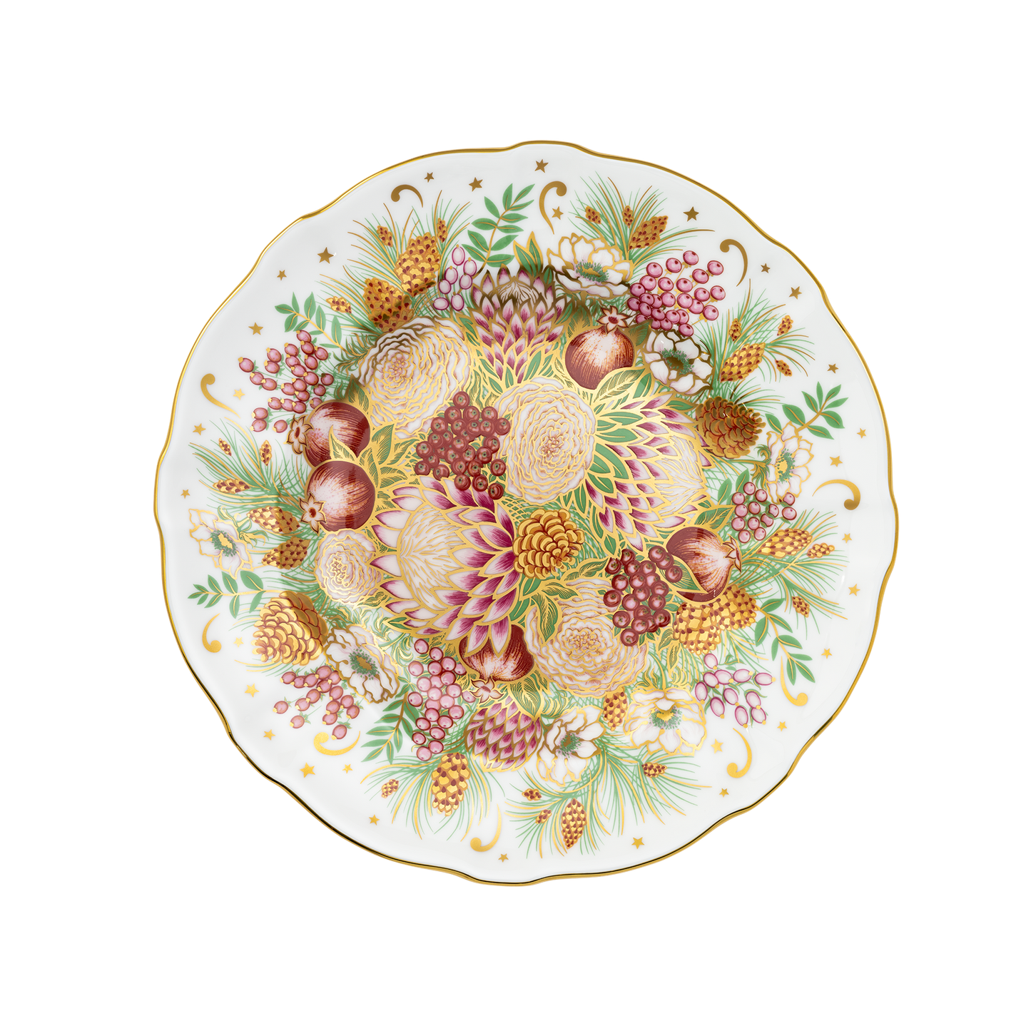 Royal Crown Derby Holiday Bouquet Accent Plate (21cm) – official product image