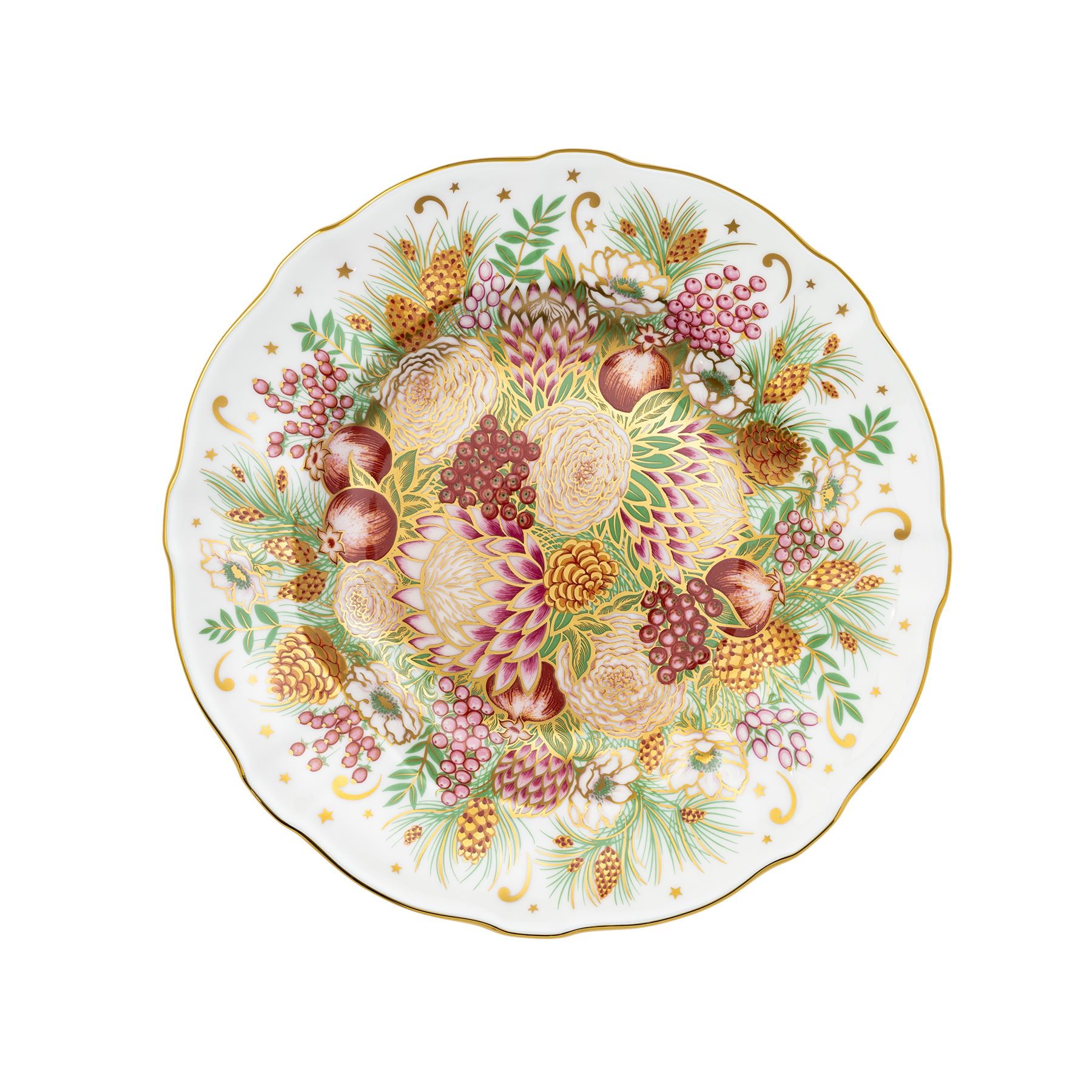 Royal Crown Derby Holiday Bouquet Accent Plate (21cm) – official product image