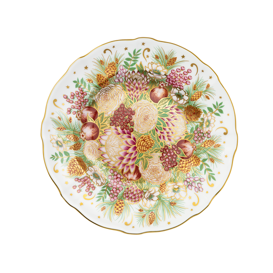 Royal Crown Derby Holiday Bouquet Accent Plate (21cm) – official product image