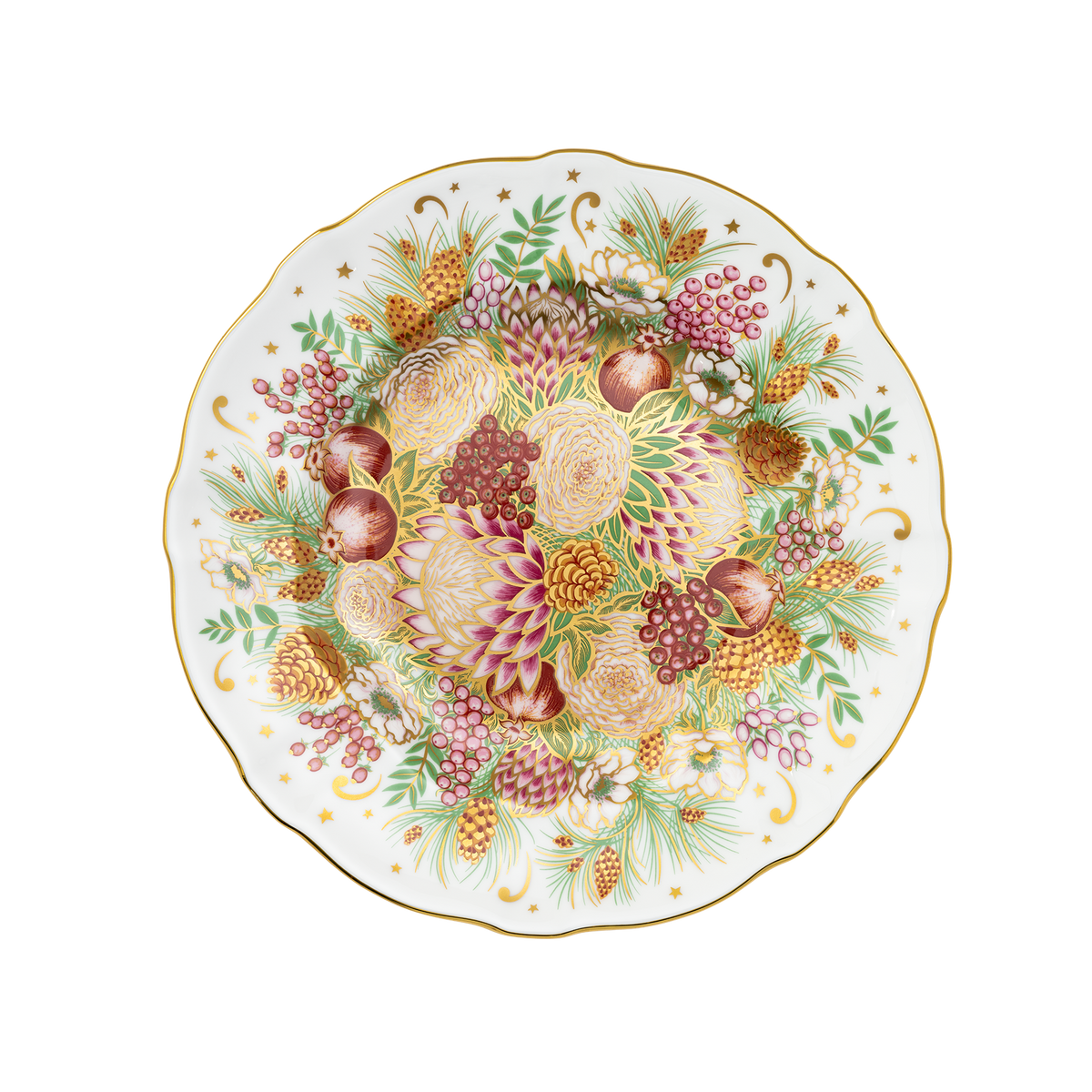Royal Crown Derby Holiday Bouquet Accent Plate (21cm) – official product image