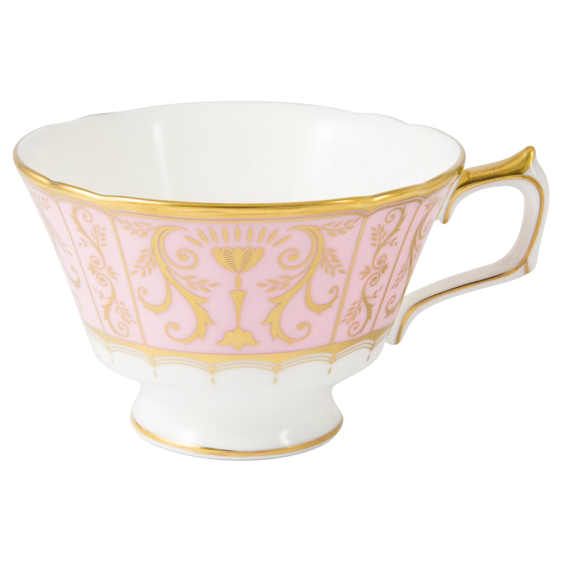 Royal Crown Derby Harlequin Baby Pink Teacup (220ml) – official product image