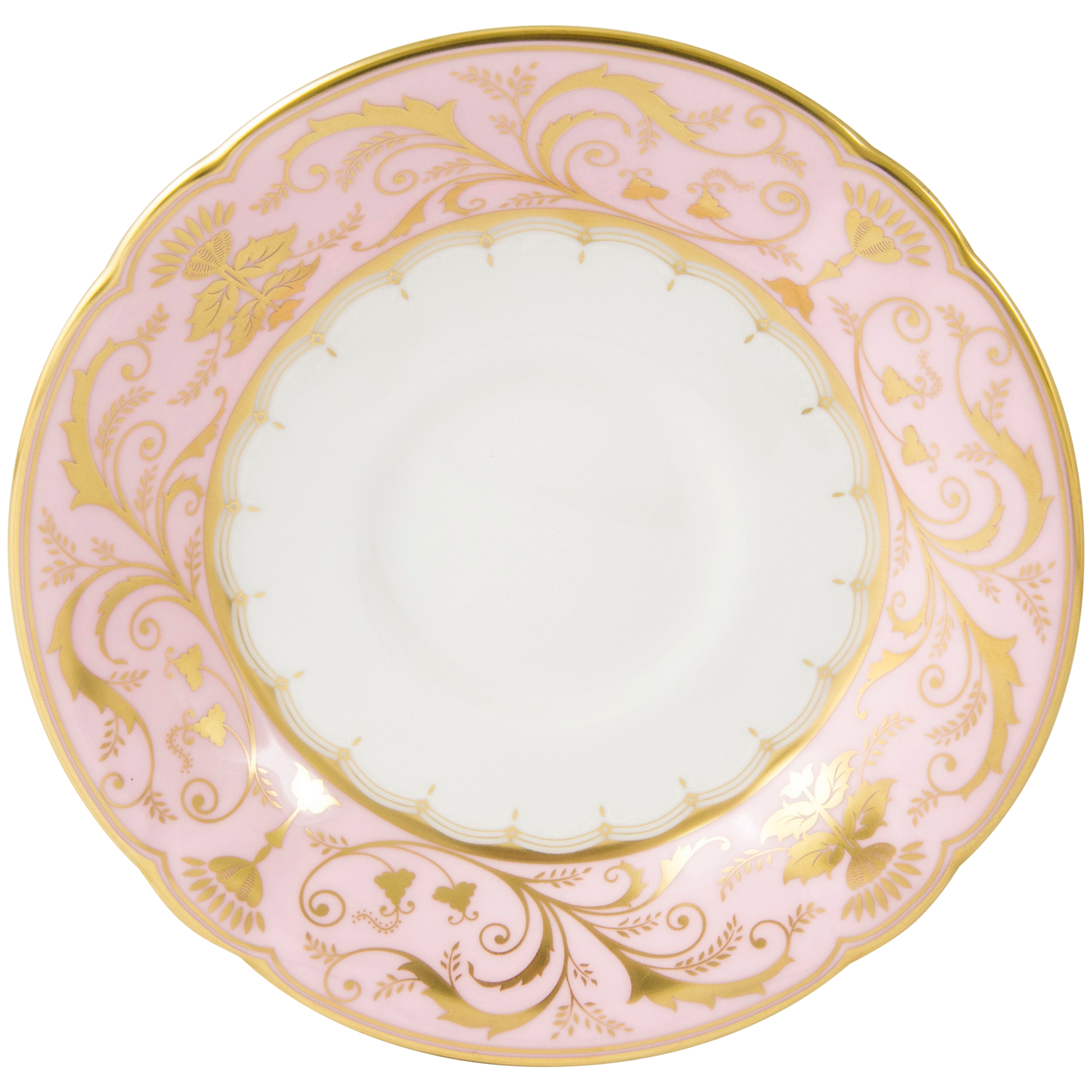 Royal Crown Derby Harlequin Baby Pink Tea Saucer (14cm) – official product image