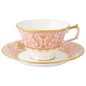Royal Crown Derby Harlequin Baby Pink Teacup and Saucer (220ml) – official product image