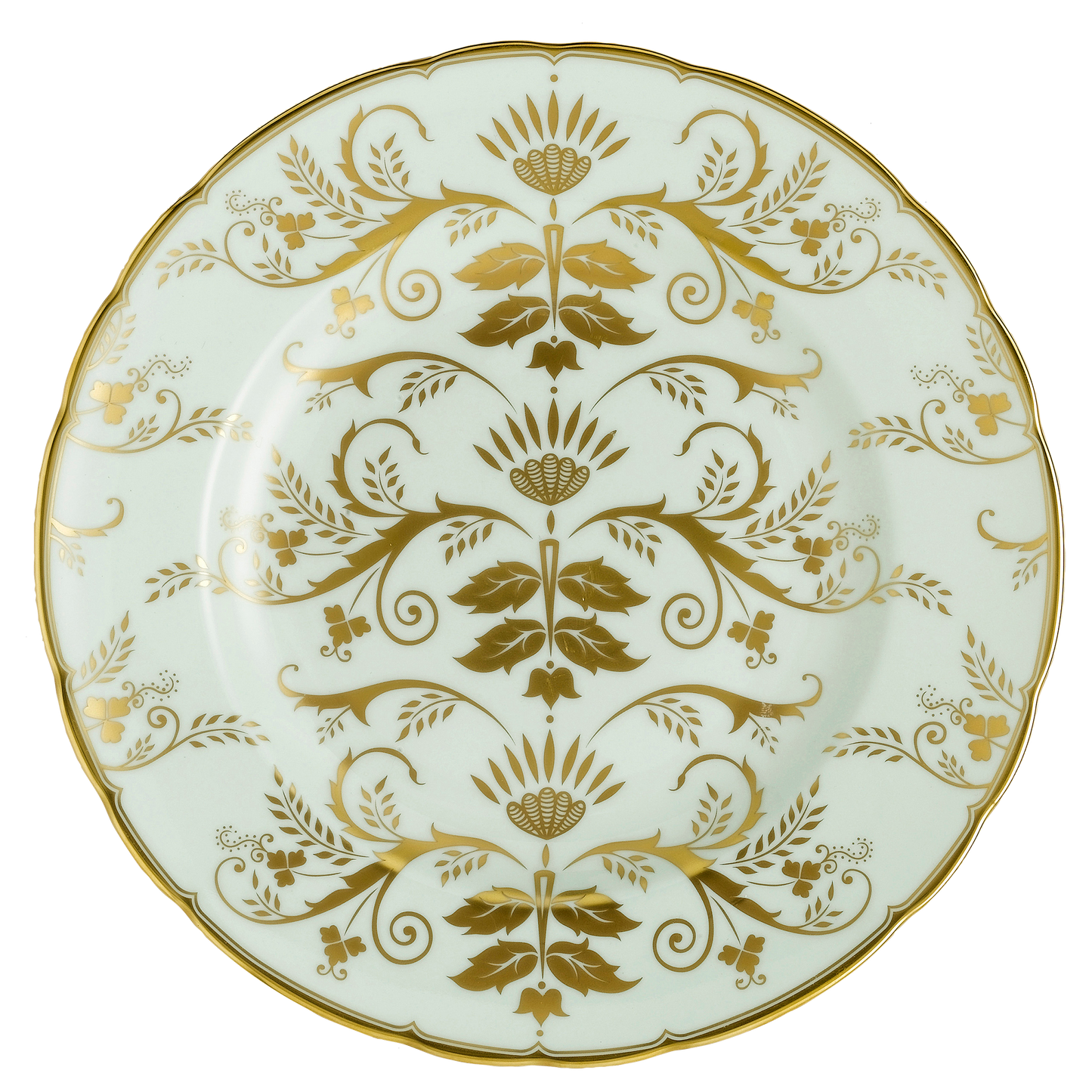 Royal Crown Derby Harlequin Darley Abbey Green Salad Plate (21cm) – official product image