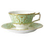 Royal Crown Derby Harlequin Darley Abbey Green Teacup and Saucer (220ml) – official product image