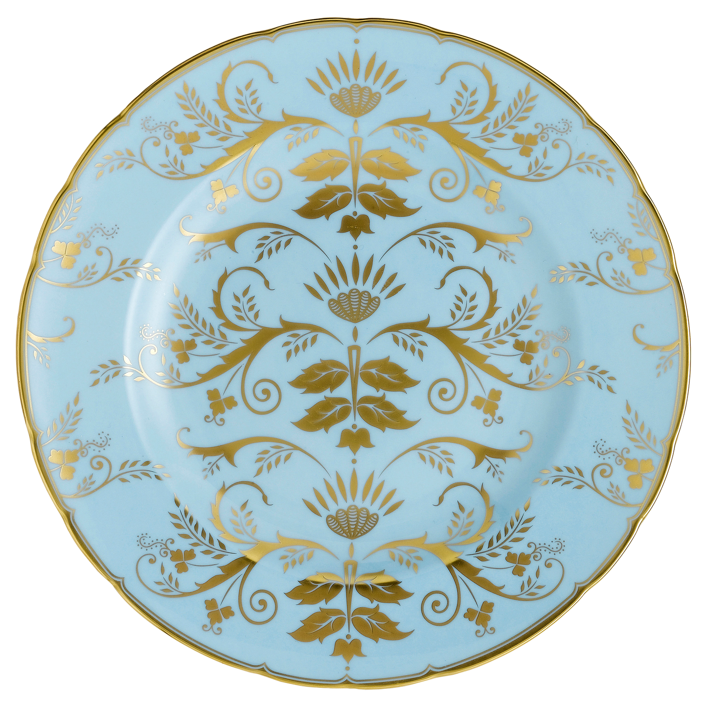 Royal Crown Derby Harlequin Duck Egg Blue Salad Plate (21cm) – official product image