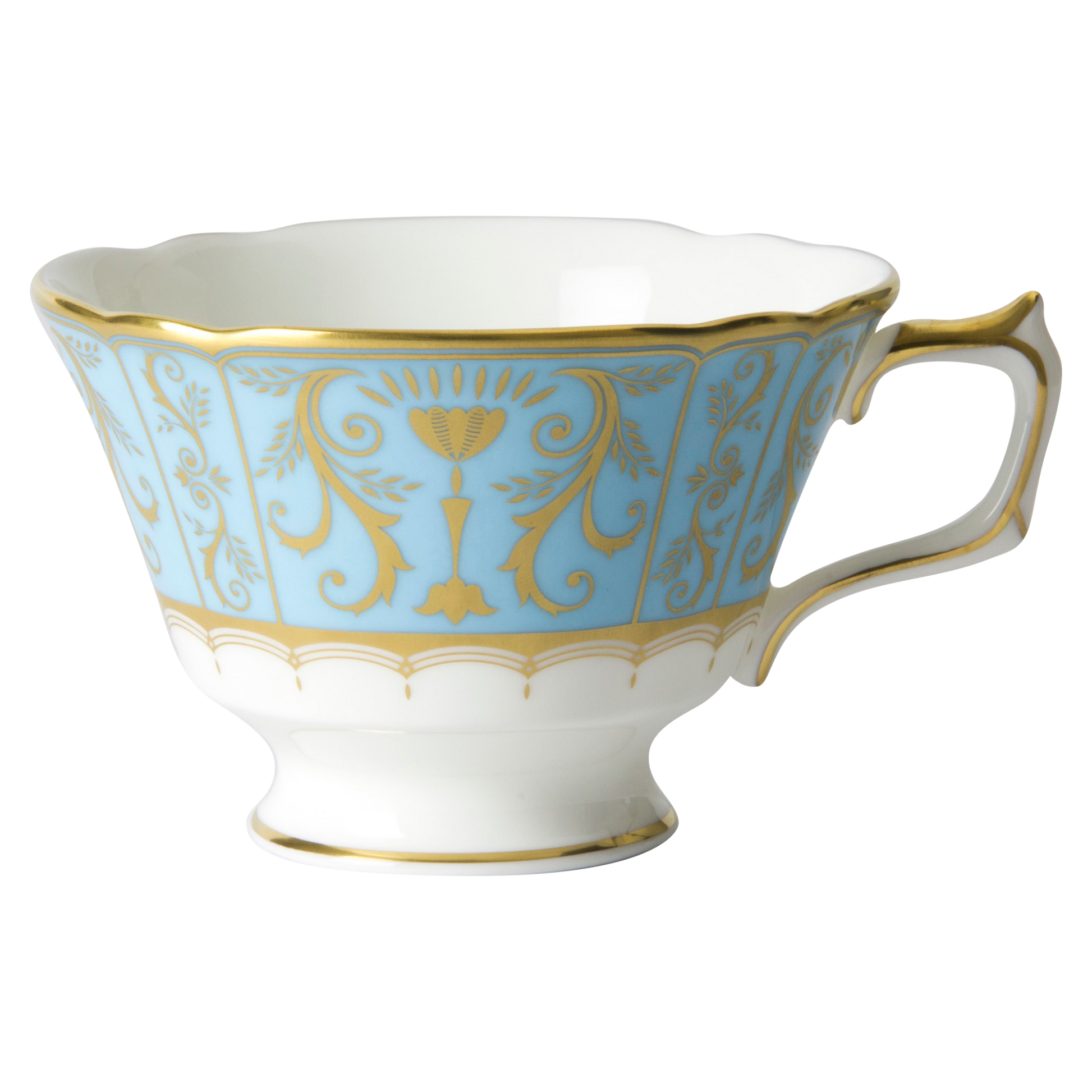 Royal Crown Derby Harlequin Duck Egg Blue Teacup (220ml) – official product image