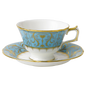Royal Crown Derby Harlequin Duck Egg Blue Teacup and Saucer (220ml) – official product image
