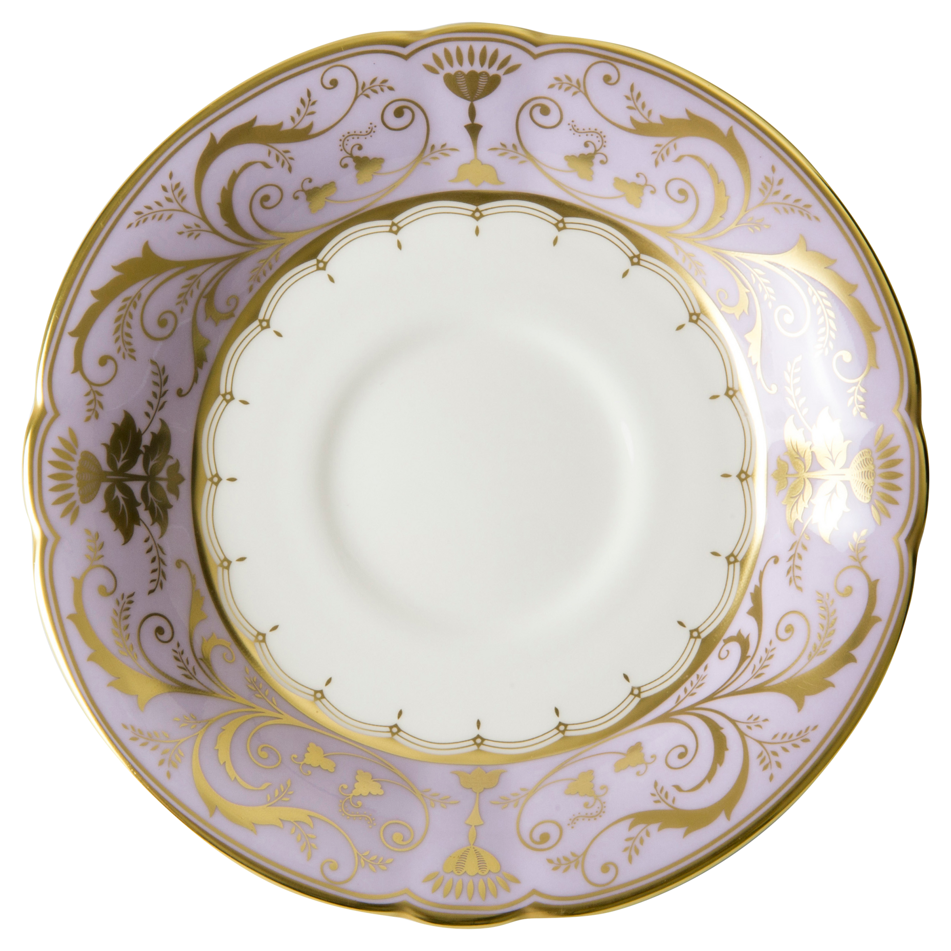 Royal Crown Derby Harlequin Lavender Tea Saucer (14cm) – official product image