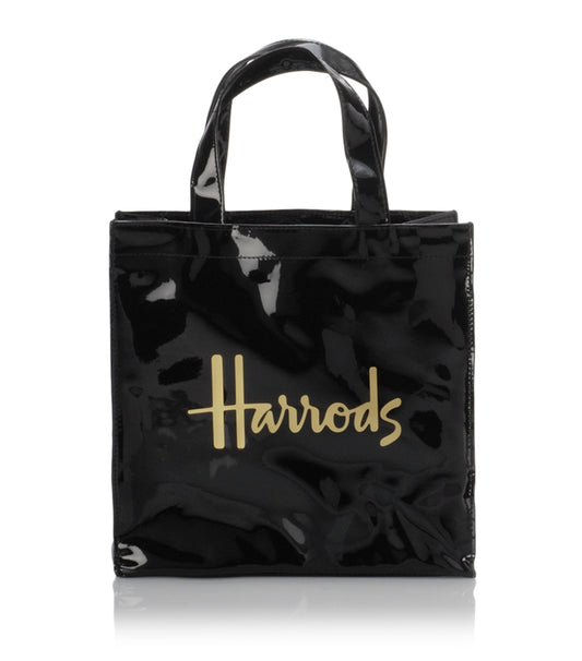 Harrods Small Shopper Bag -Signature Black