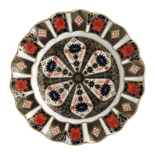 Royal Crown Derby Old Imari Fluted Dessert Plate (22cm) – official product image