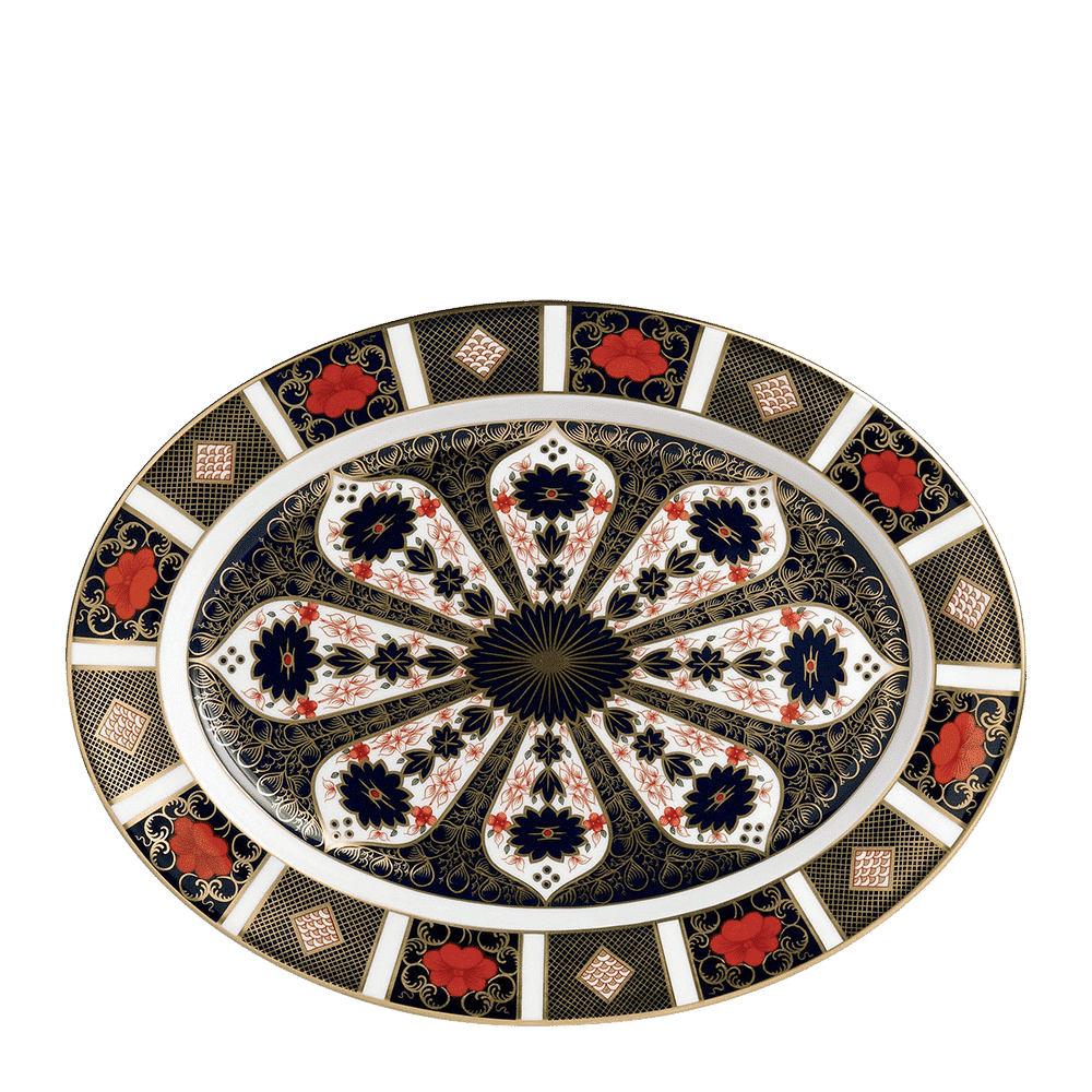 Royal Crown Derby Old Imari Oval Dish (41cm) – official product image