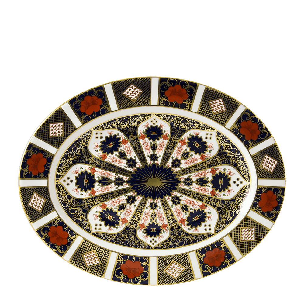 Royal Crown Derby Old Imari Oval Dish (34cm) – official product image