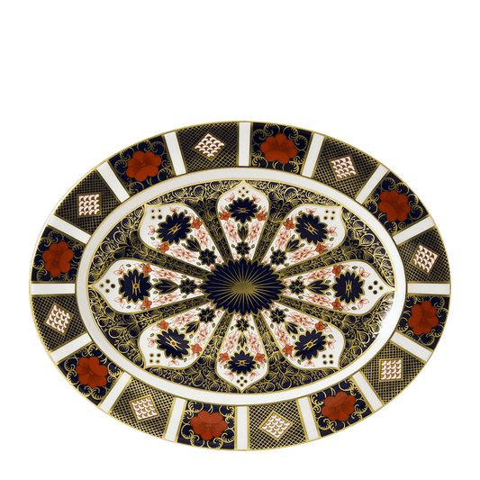 Royal Crown Derby Old Imari Oval Dish (34cm) – official product image