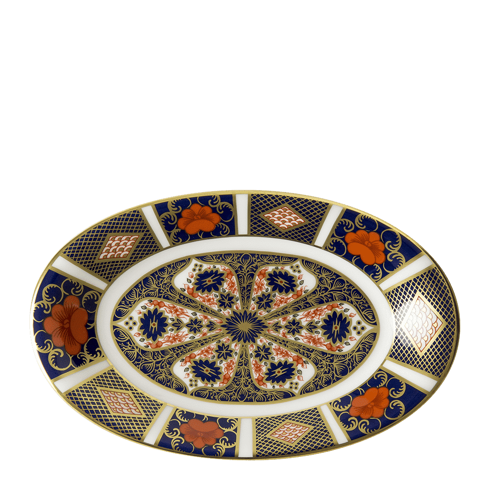 Royal Crown Derby Old Imari Sauce Boat Stand (21cm) – official product image
