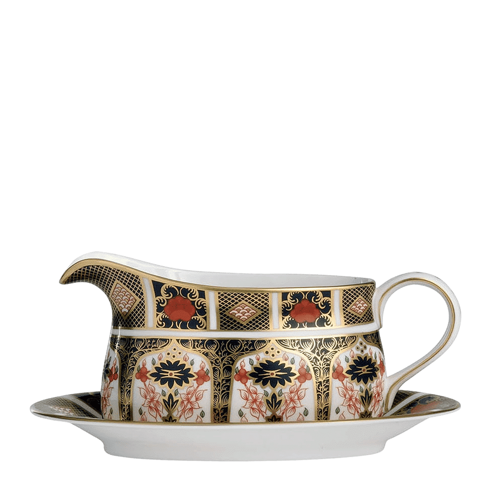 Royal Crown Derby Old Imari Sauce Boat Stand (21cm) – alternate official product image