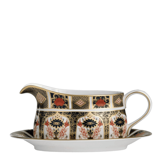 Royal Crown Derby Old Imari Sauce Boat Stand (21cm) – alternate official product image
