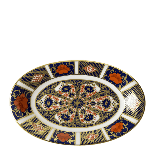 Royal Crown Derby Old Imari Sauce Boat Stand (21cm) – official product image