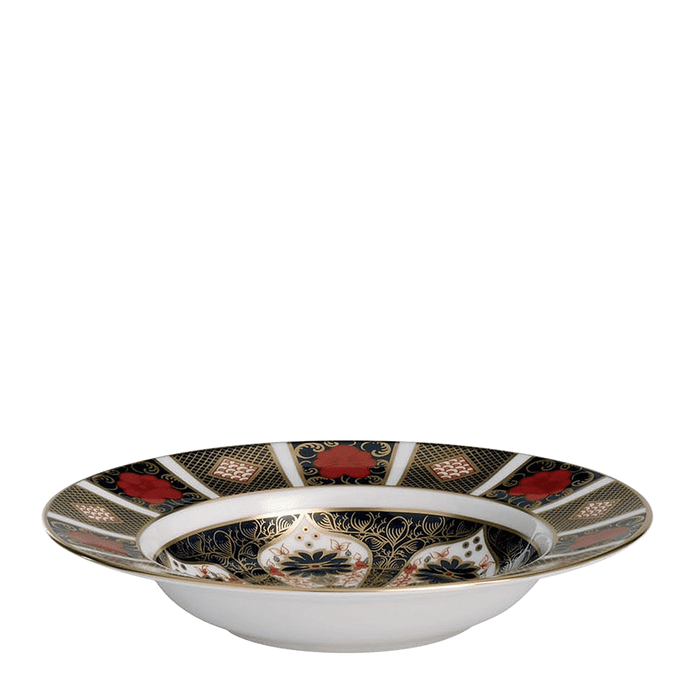 Royal Crown Derby Old Imari Rim Soup Bowl (21cm) – official product image