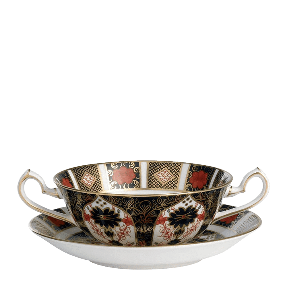 Royal Crown Derby Old Imari Cream Soup Saucer (16cm) – alternate official product image