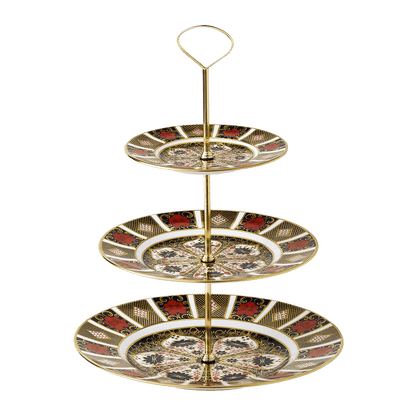 Royal Crown Derby Old Imari Three Tier Cake Stand Boxed (34cm) – official product image