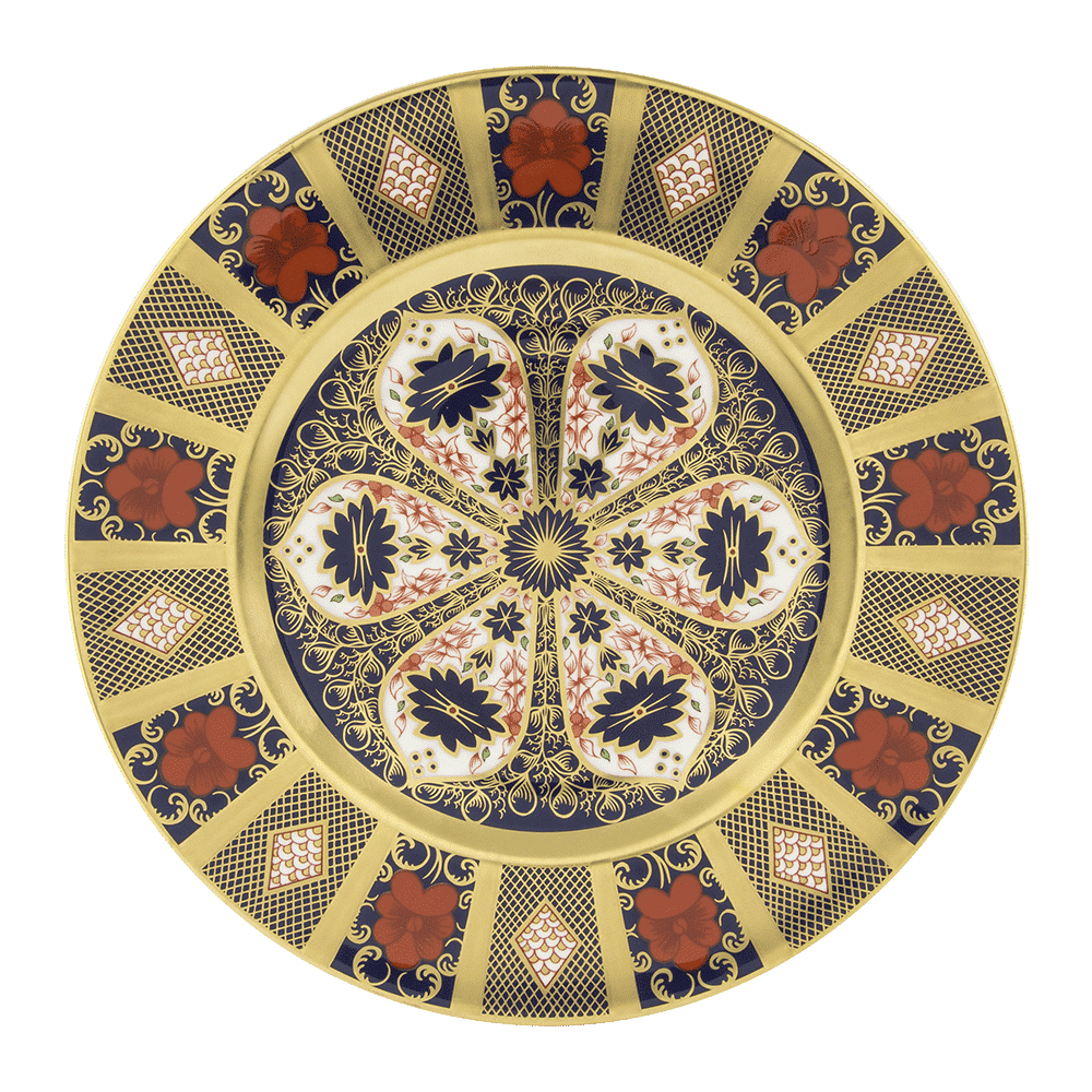 Royal Crown Derby Old Imari Solid Gold Band Dinner Plate (27cm) – official product image