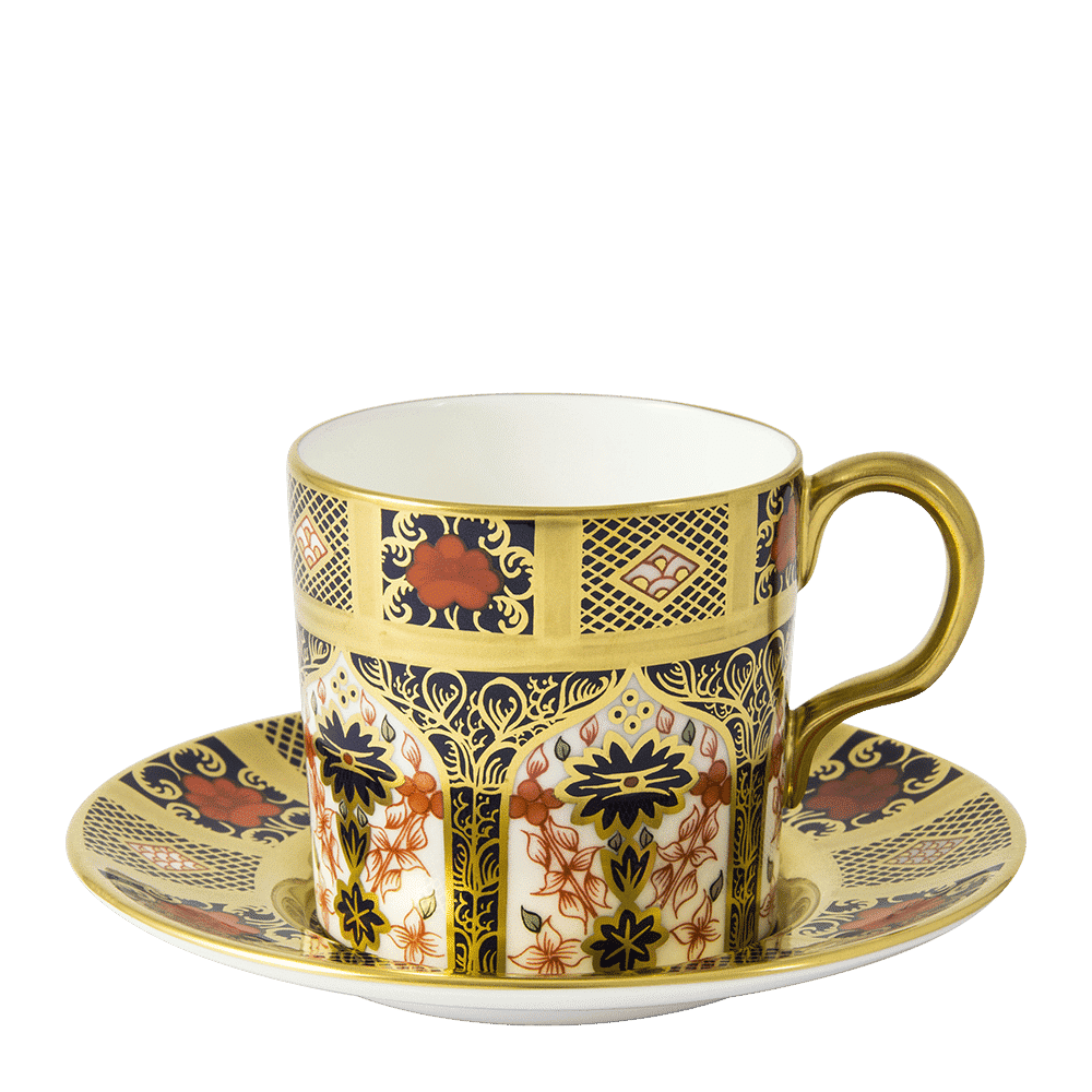 Royal Crown Derby Old Imari Solid Gold Band Coffee Cup (85ml) – alternate official product image