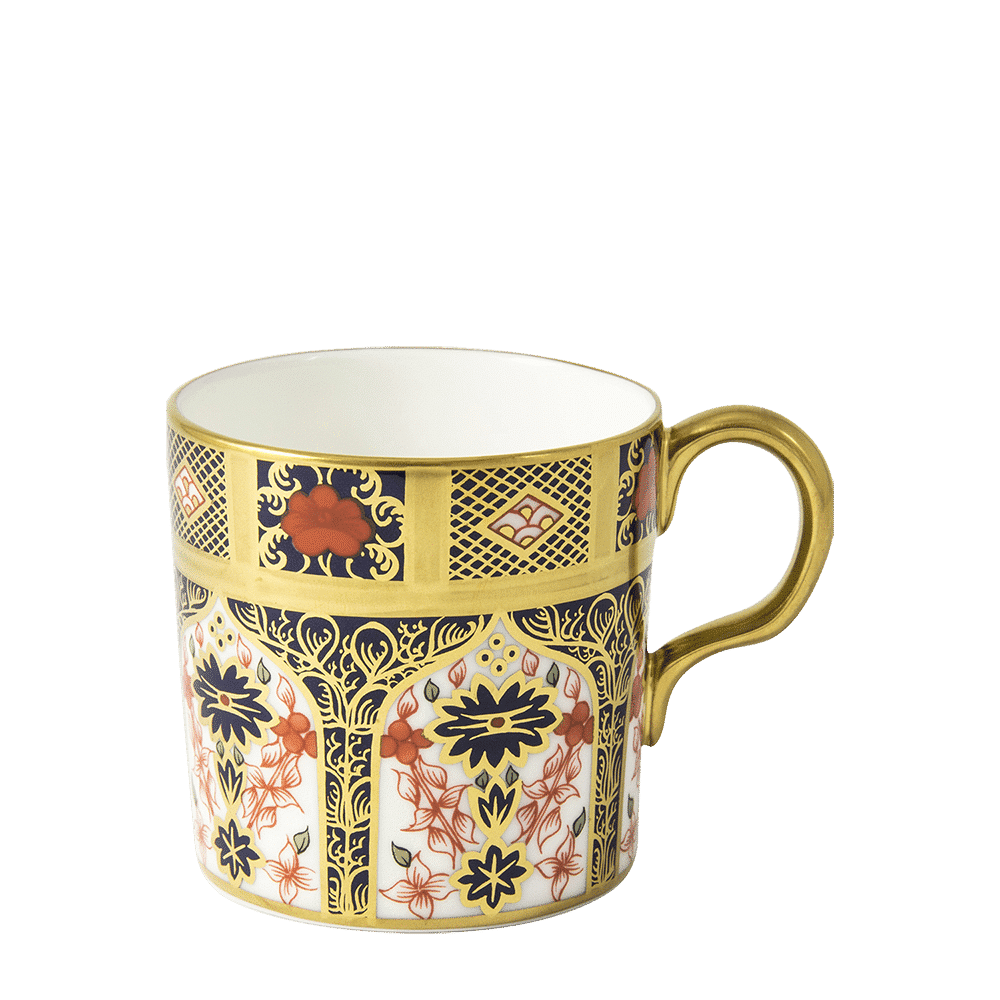 Royal Crown Derby Old Imari Solid Gold Band Coffee Cup (85ml) – official product image