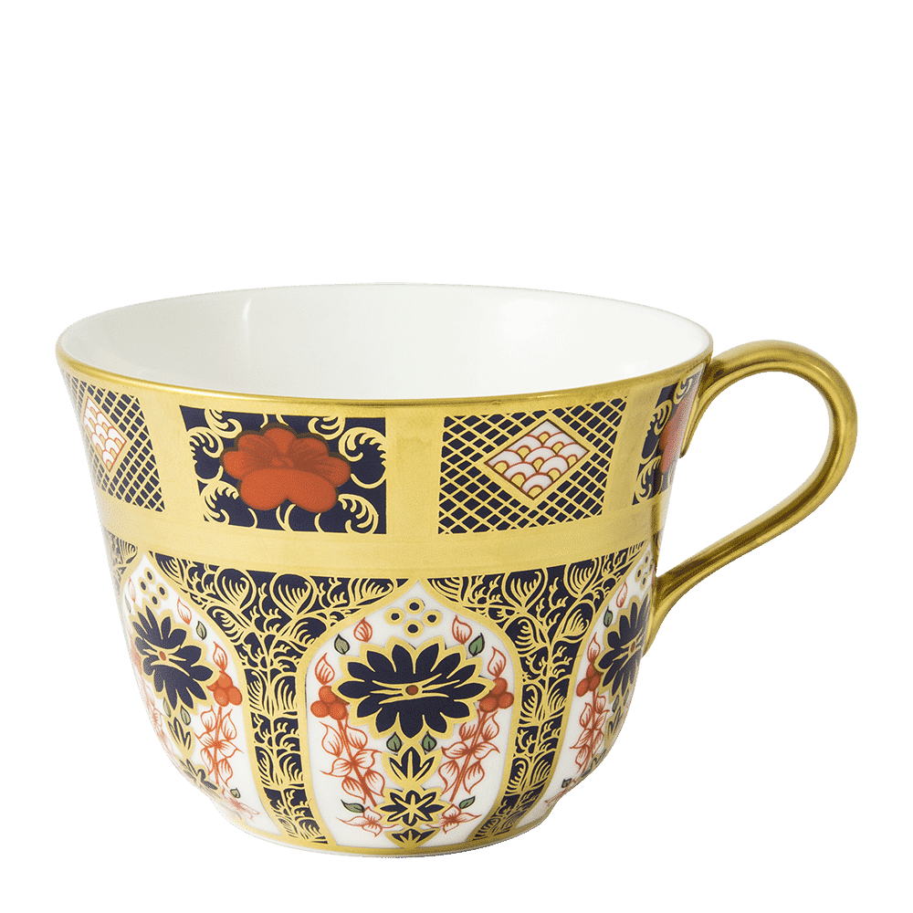 Royal Crown Derby Old Imari Solid Gold Band Breakfast Cup (280ml) – official product image