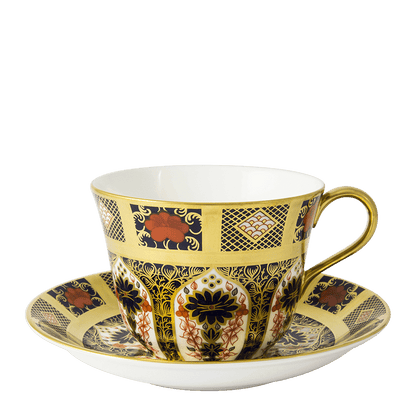 Royal Crown Derby Old Imari Solid Gold Band Breakfast Saucer(16cm) – alternate official product image