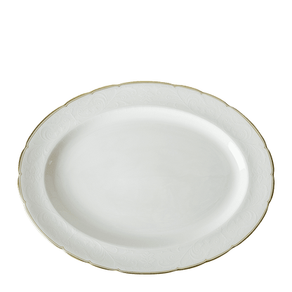 Royal Crown Derby Darley Abbey Pure Gold Oval Dish (41cm) – official product image