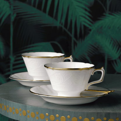 Royal Crown Derby Darley Abbey Pure Gold Teacup (220ml) – alternate official product image