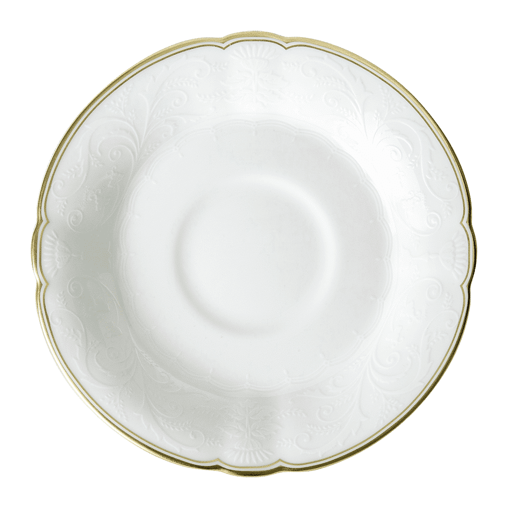Royal Crown Derby Darley Abbey Pure Gold Tea Saucer (14cm) – official product image
