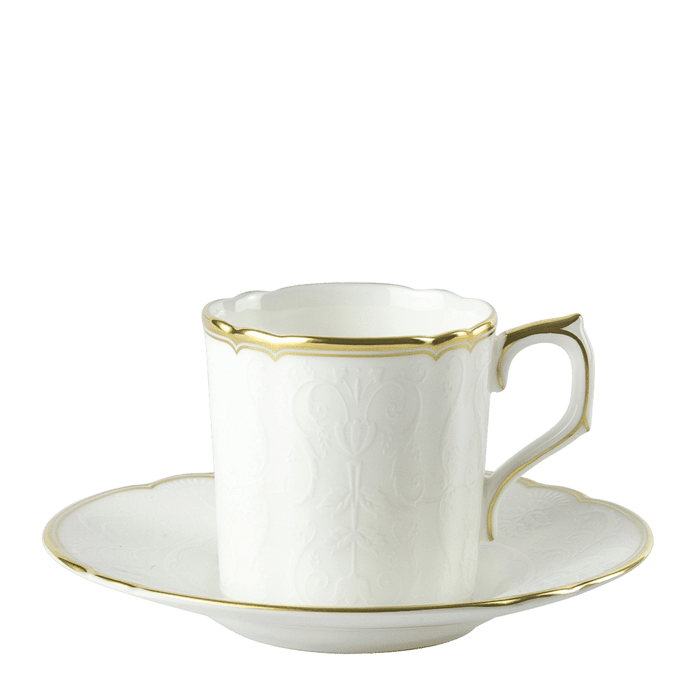 Royal Crown Derby Darley Abbey Pure Gold Coffee Saucer (12cm) – alternate official product image