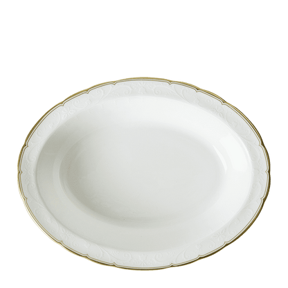 Royal Crown Derby Darley Abbey Pure Gold Open Vegetable Dish (24cm) – official product image
