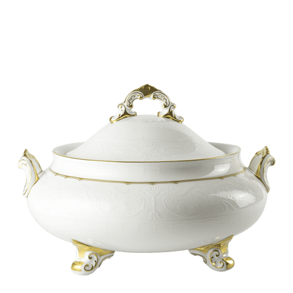 Royal Crown Derby Darley Abbey Pure Gold Covered Vegetable Dish (1700ml) – official product image